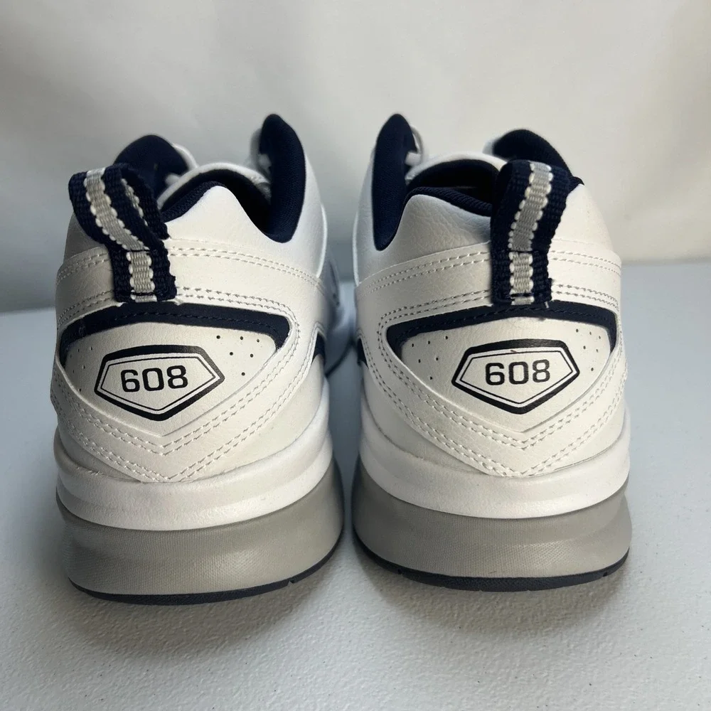 New Balance 608v5 Men's Cross Trainer White Navy MX608WN5 Size 16 D NIB‎